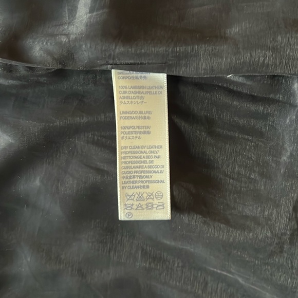 Rebecca Minkoff Ibiza Black Leather Skirt SZ 8 - Picture 9 of 9